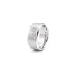 Nova Trio Men Diamond Ring in white metal, front hero view