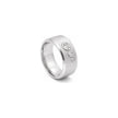 Nova Trio Men Diamond Ring in white metal, three-quarter view