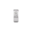 Nova Trio Men Diamond Ring in white metal, side profile view