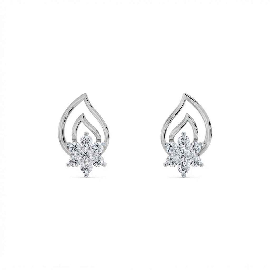 Starleaf Gold Diamond Earrings