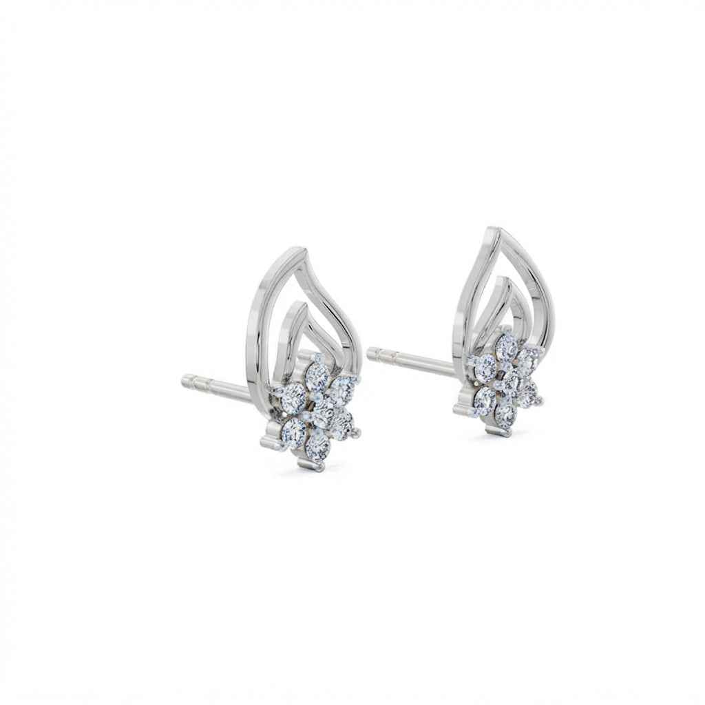 Starleaf Gold Diamond Earrings