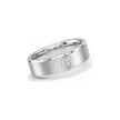Summit Kite men diamond ring in white metal, three-quarter view