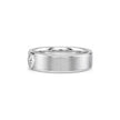 Summit Kite men diamond ring in white metal, profile view