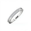 Twin Line Gold Diamond Ring